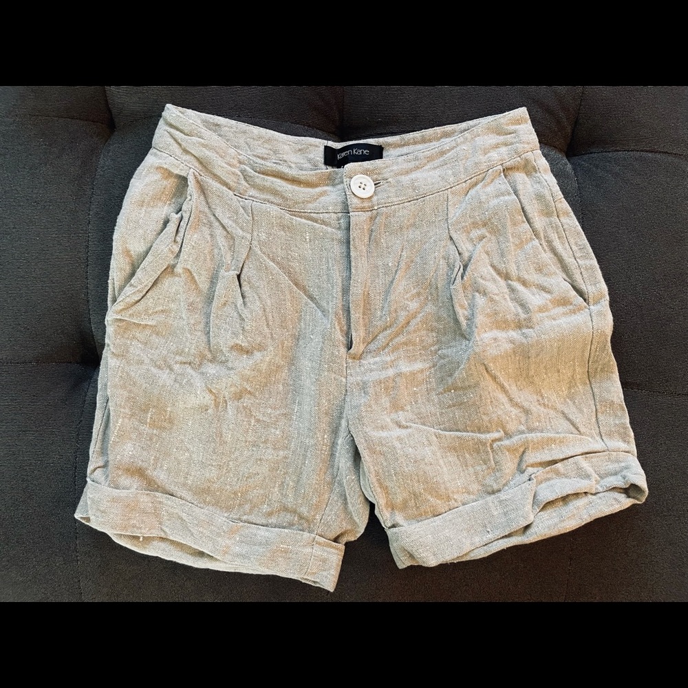 Karen Kane Size 2 Linen Shorts